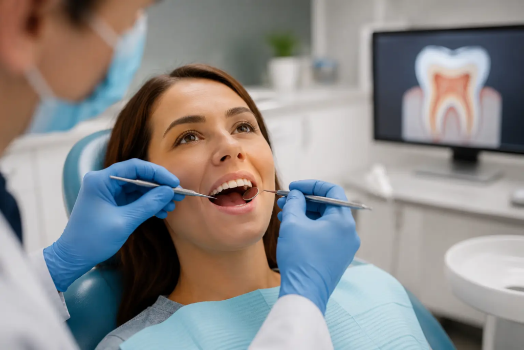 Modern Dental Checkup in Progress